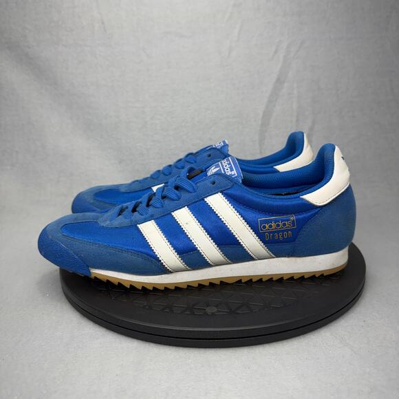 Adidas Originals Dragon OG Blue White Gum Trainers Mens size 9 US - Picture 3 of 7